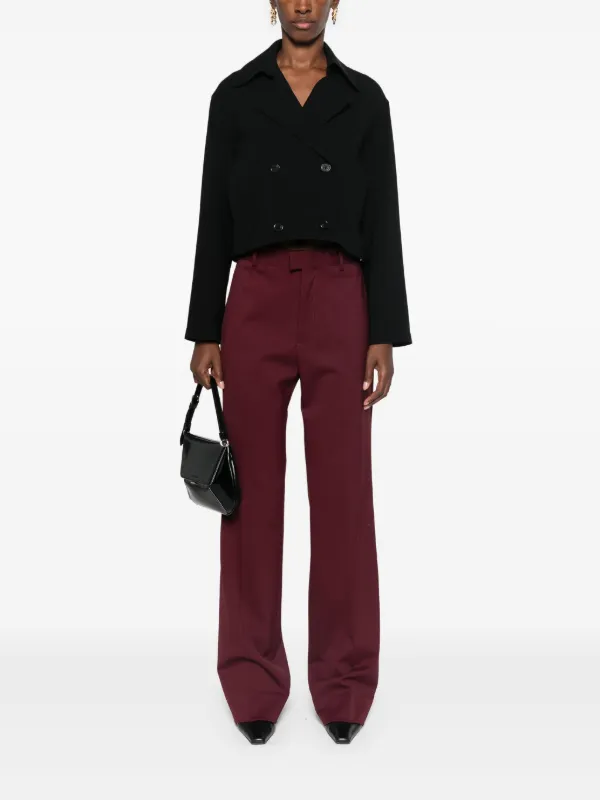 Theory Crepe Cropped Jacket | Black | FARFETCH