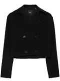 Theory crepe cropped jacket - Black