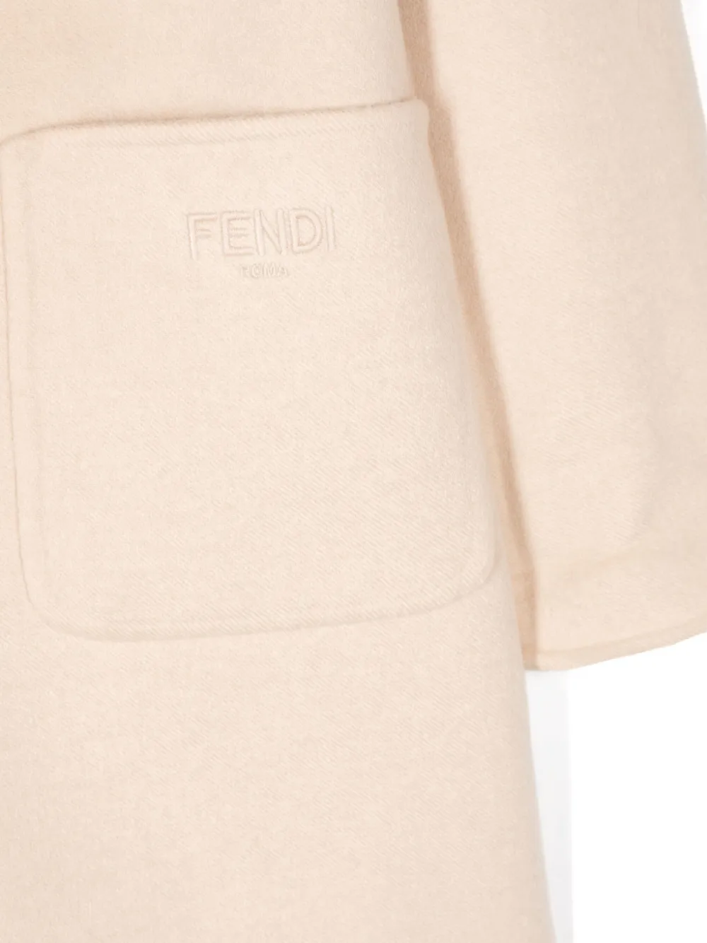 Fendi Kids Sailorjas met geborduurd logo Beige