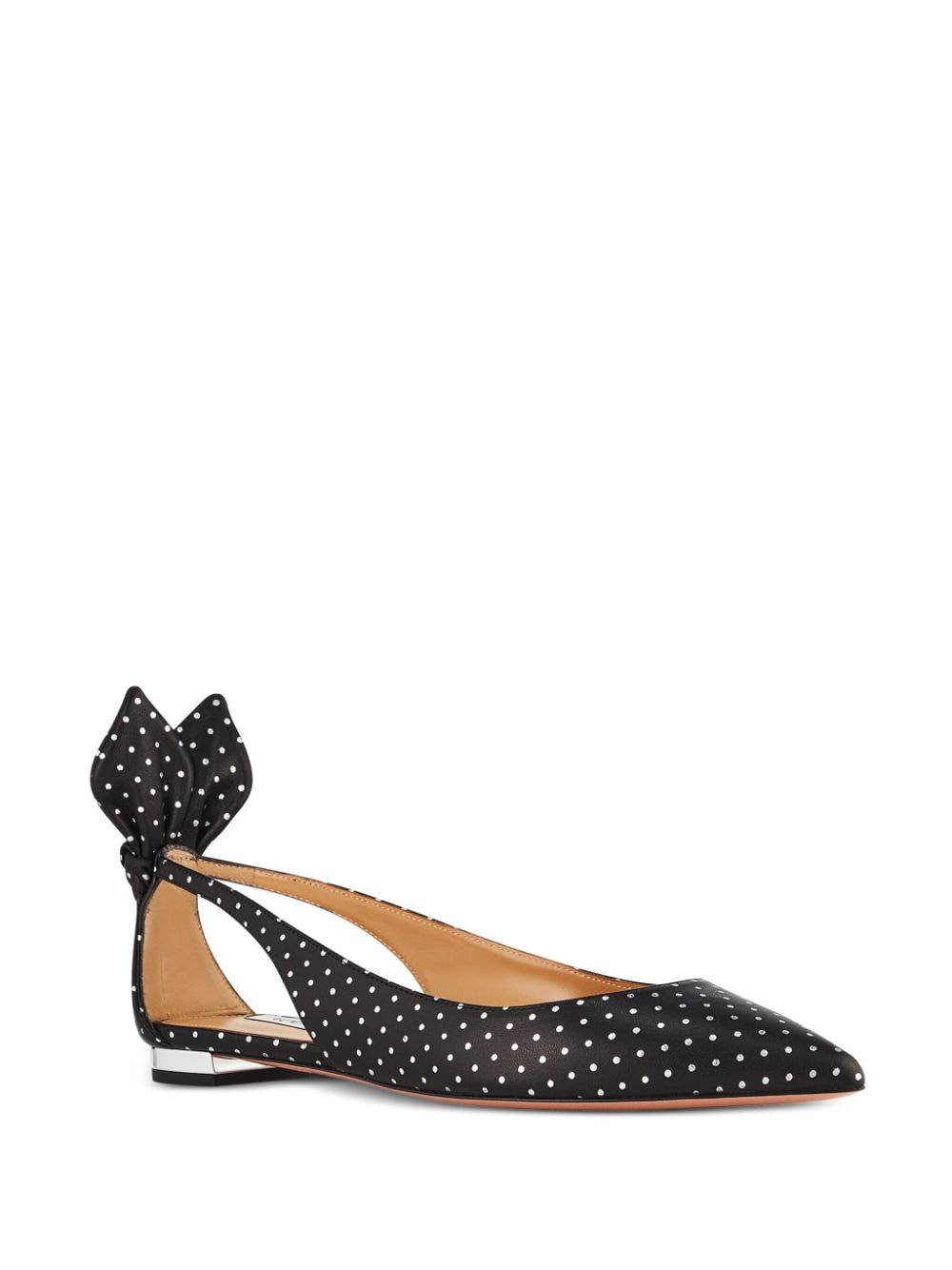 Aquazzura Bow Tie ballerina's - Zwart