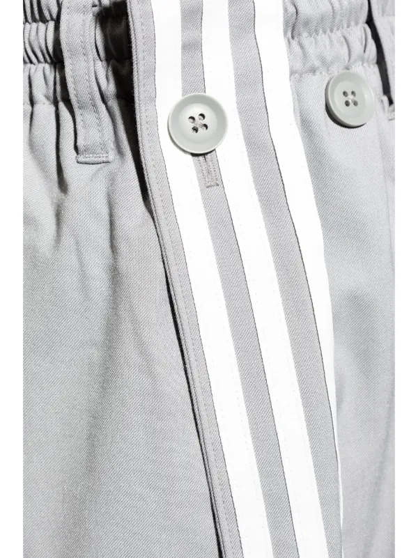 Y-3 ストライプディテール トラックパンツ | グレー | FARFETCH JP