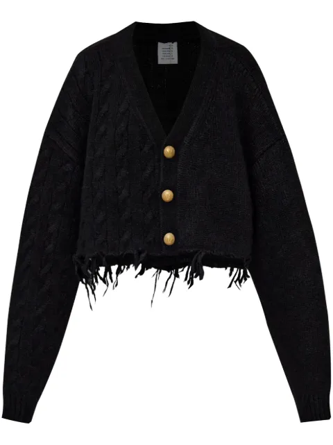 VETEMENTS frayed cardigan