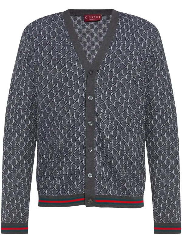 Gucci GG カーディガン | グレー | FARFETCH JP