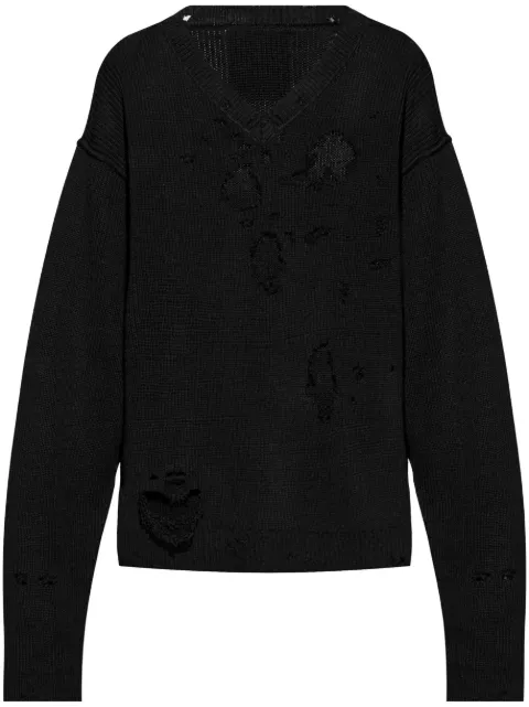 VETEMENTS distressed-effect jumper