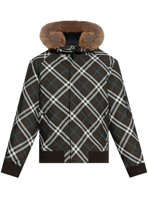 Burberry checked padded jacket Men