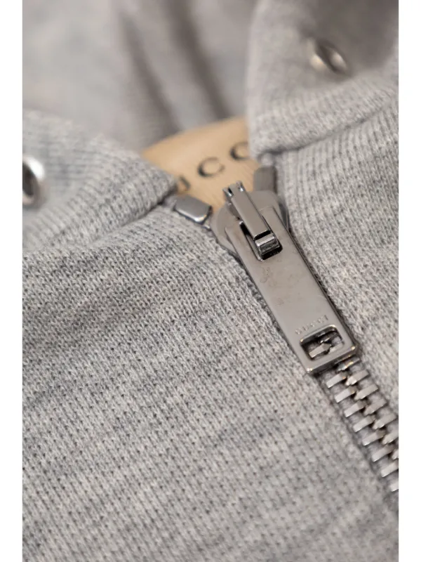 Gucci Kids logo-embroidered Cotton Hoodie Grey FARFETCH PH