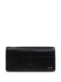 Burberry logo-lettering leather wallet - Black