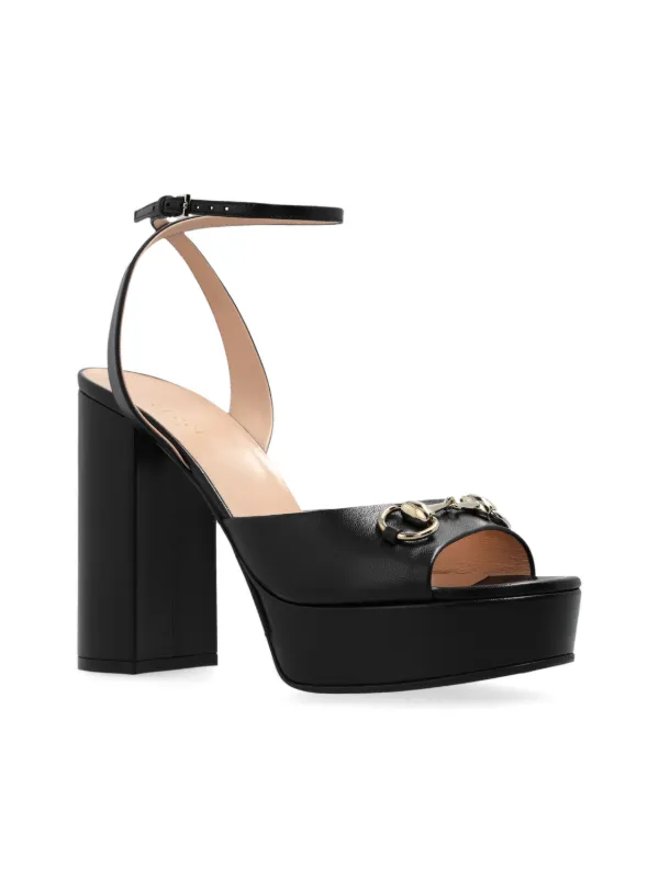 GUCCI ホースビット サボサンダル GGスプリーム ブラック 箱・袋付き Gucci ホースビット サンダル | ブラック | FARFETCH JP