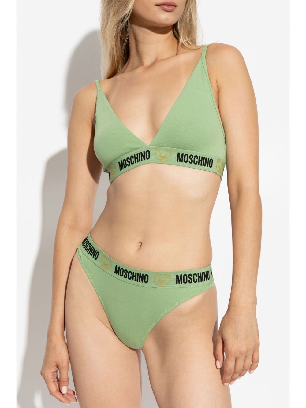 Moschino Teddy Bear thongs - Groen