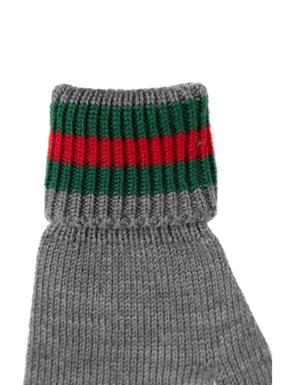 GUCCI RIBBED-KNIT GLOVES