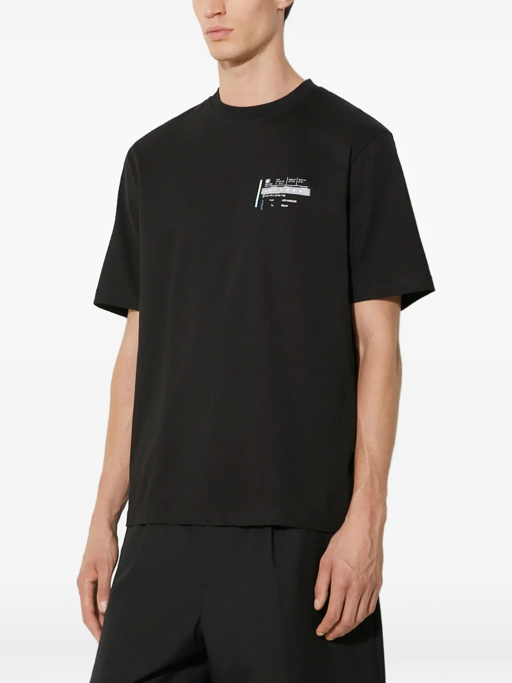 Stampd Graphic-print Crew-neck T-shirt In Black