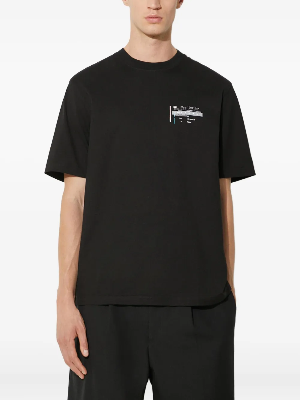 Stampd graphic-print crew-neck T-shirt | Black | Image 1