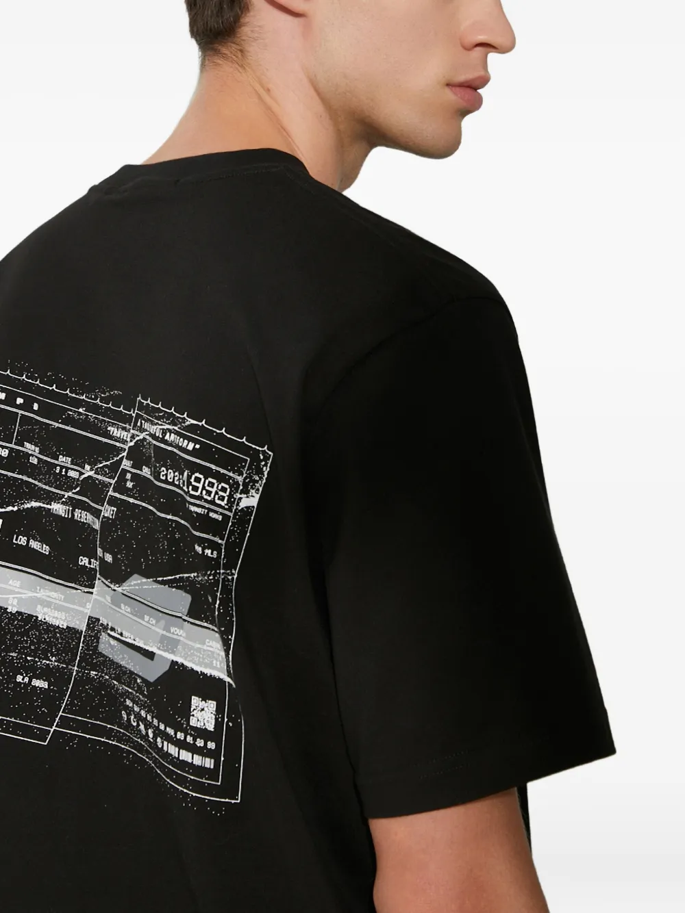 Stampd Graphic-print Crew-neck T-shirt In Black