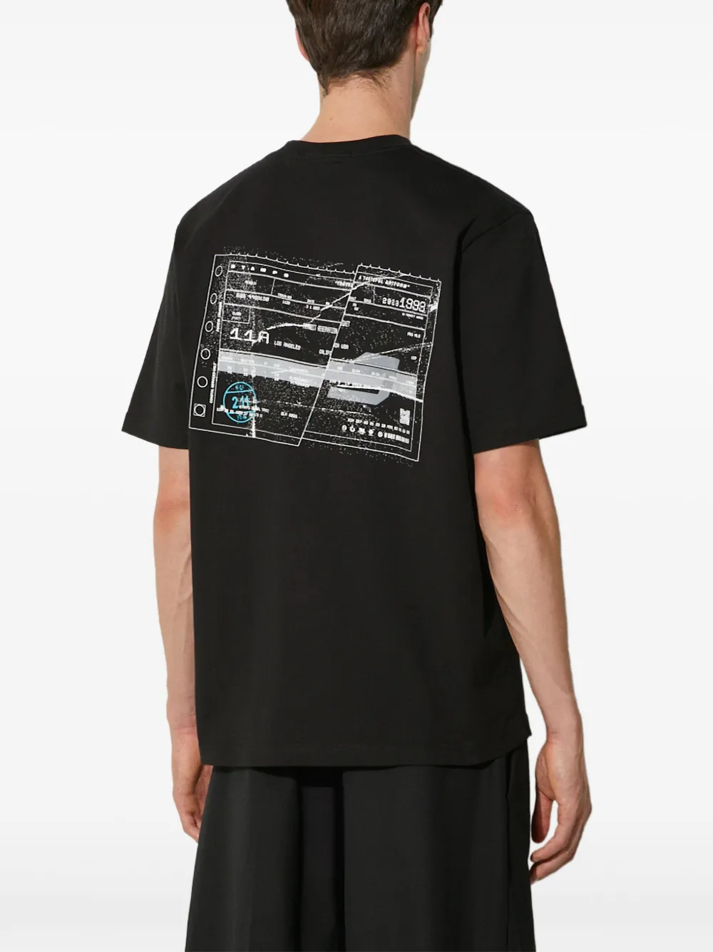 Stampd Graphic-print Crew-neck T-shirt In Black