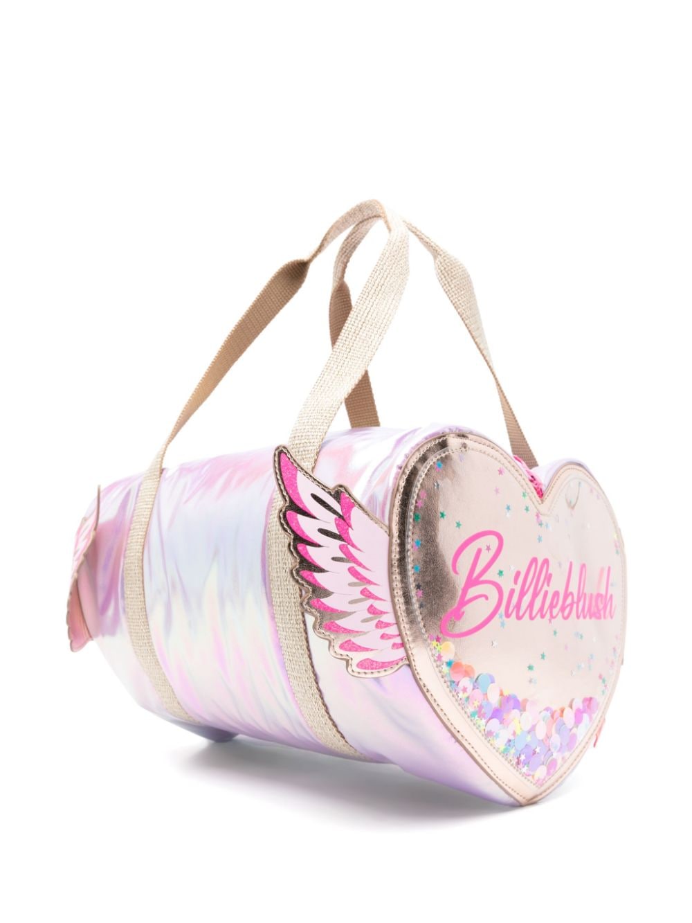 Billieblush logo-print shoulder bag - Roze