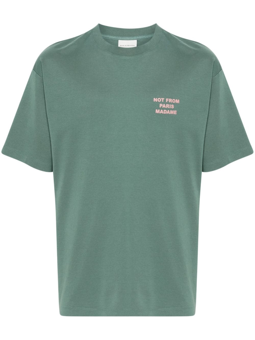 Drôle De Monsieur Le T-shirt Slogan T-shirt - Green