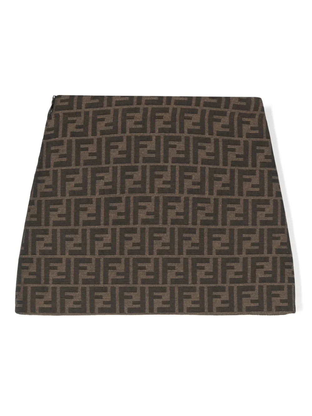 Fendi Kids Rok met FF jacquard Bruin