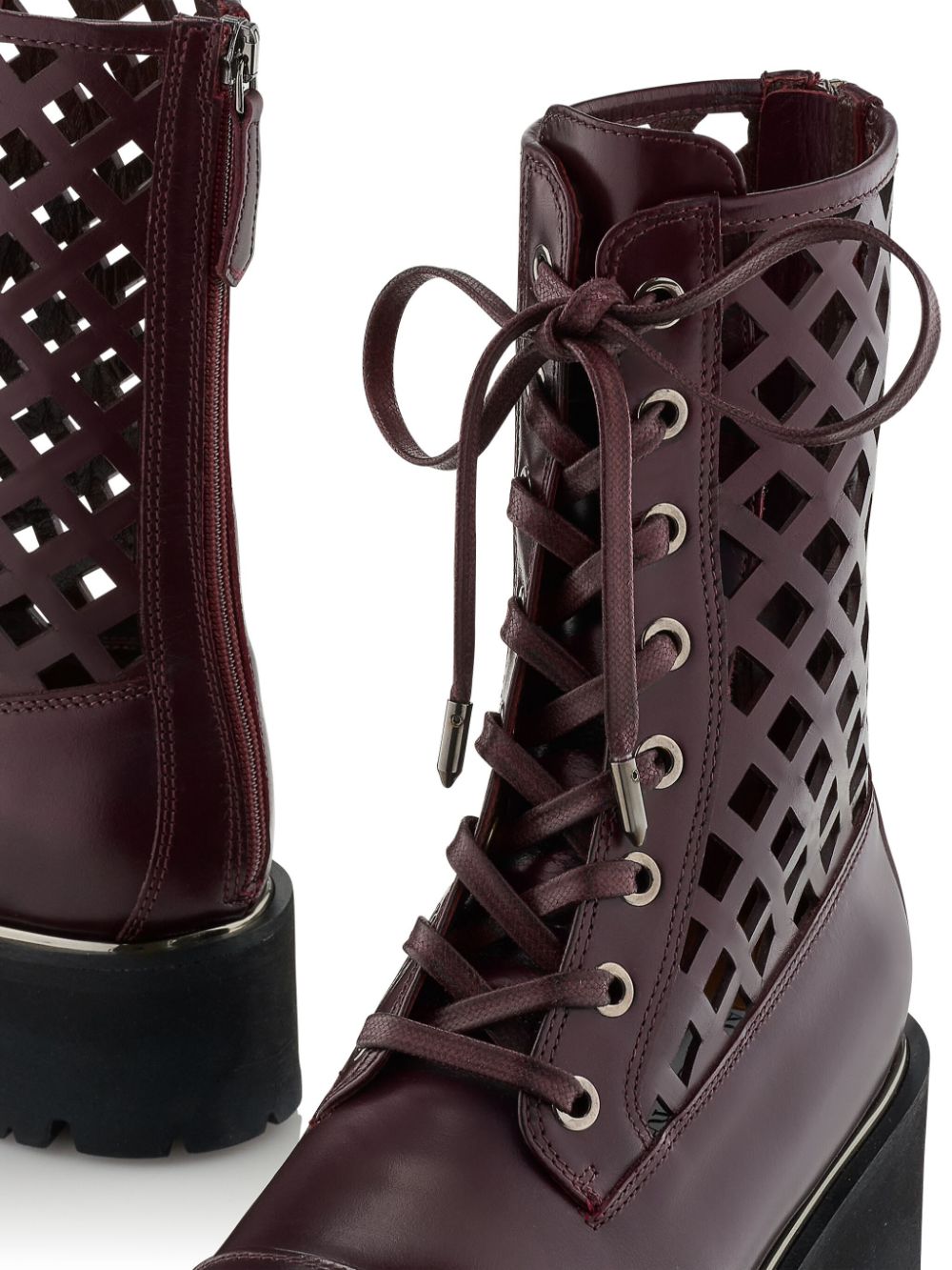 Shop Aquazzura Fearless Boots In Purple