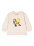 Fendi Kids graphic-print sweatshirt - Neutrals