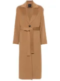 PINKO wool belted coat - Brown