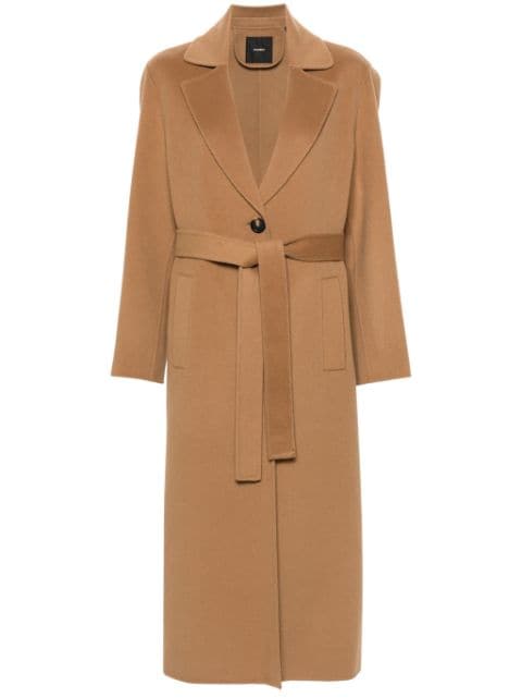 PINKO wool belted coat