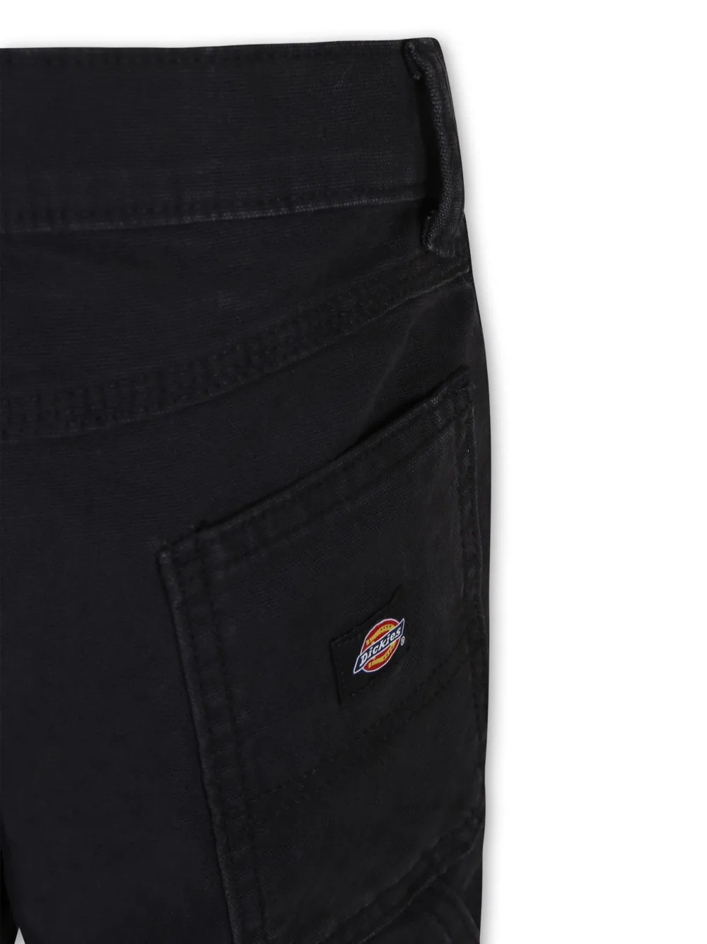 DICKIES Broek met logopatch Zwart