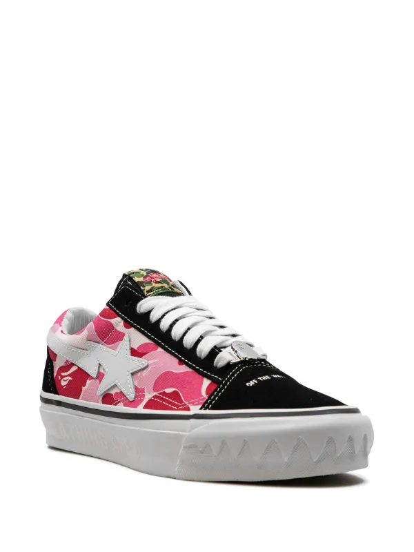 Bape vans white hotsell