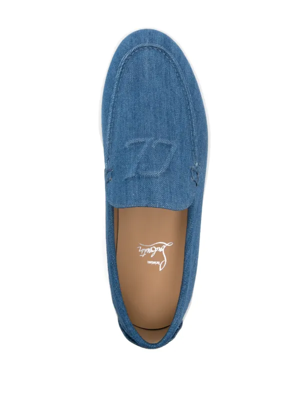Christian Louboutin Varsiboat Boat Shoes | Blue | FARFETCH