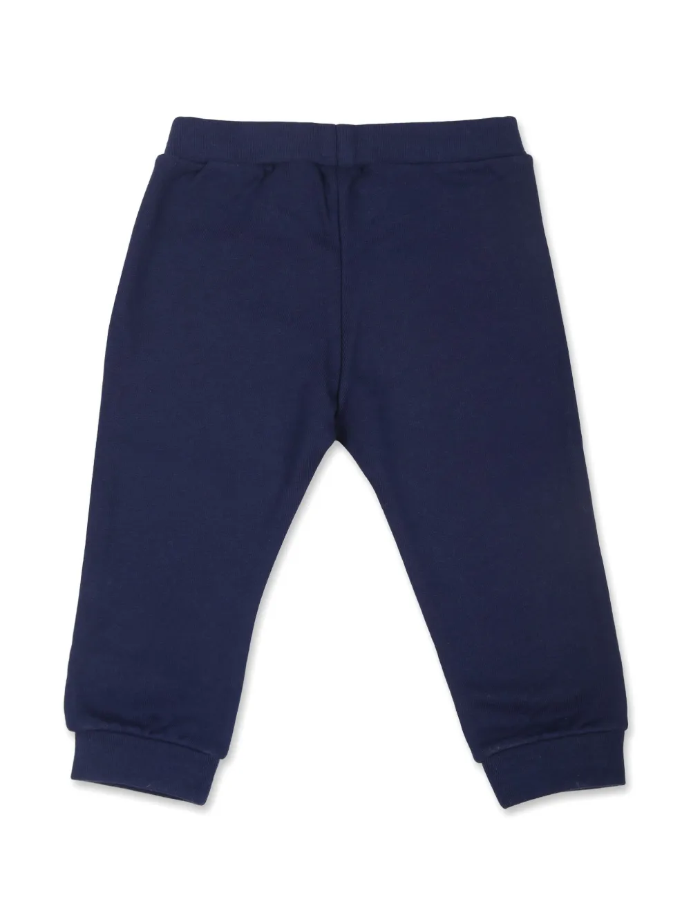 Fendi Kids Katoenen trainingsbroek met geborduurd logo Blauw