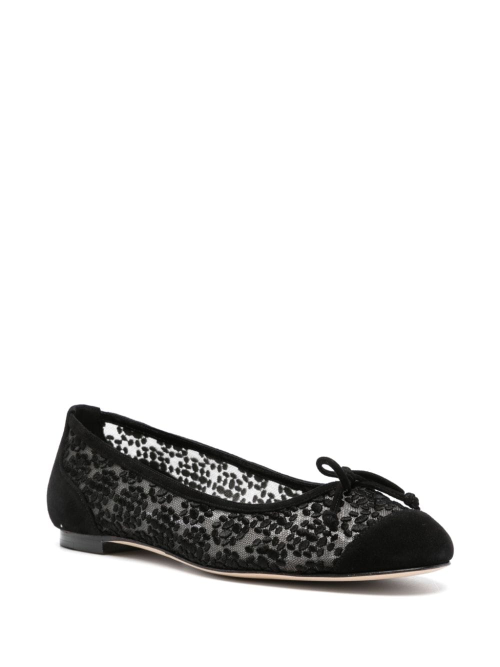 Shop Manolo Blahnik Verona Ballet Flat In Black