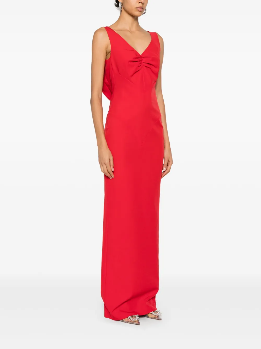 V:pm Atelier Salma Maxi Dress In Red