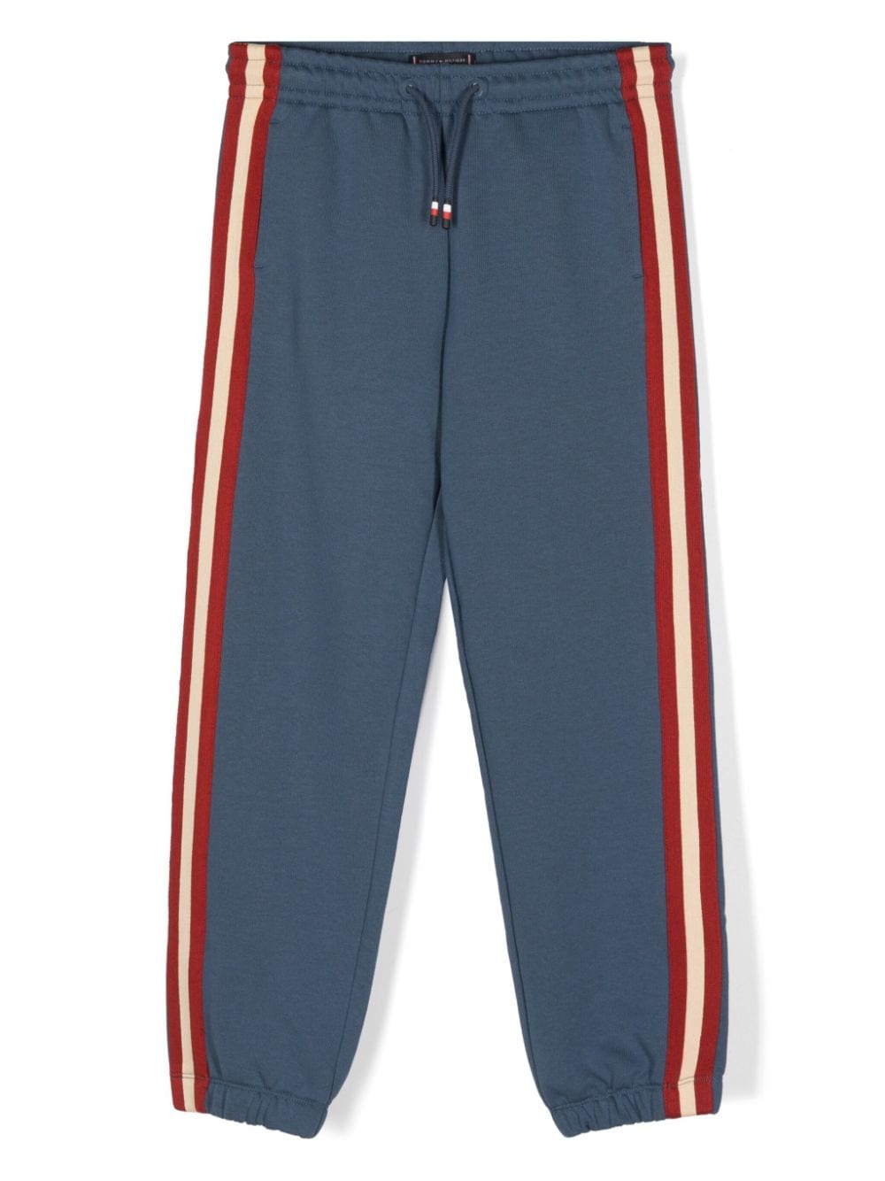 Tommy Hilfiger Junior contrasting stripe track pants - Blu