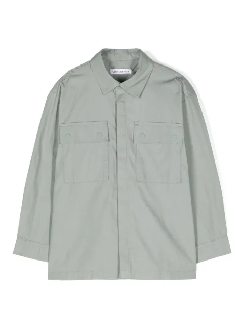 Calvin Klein Kids ripstop cotton shirt