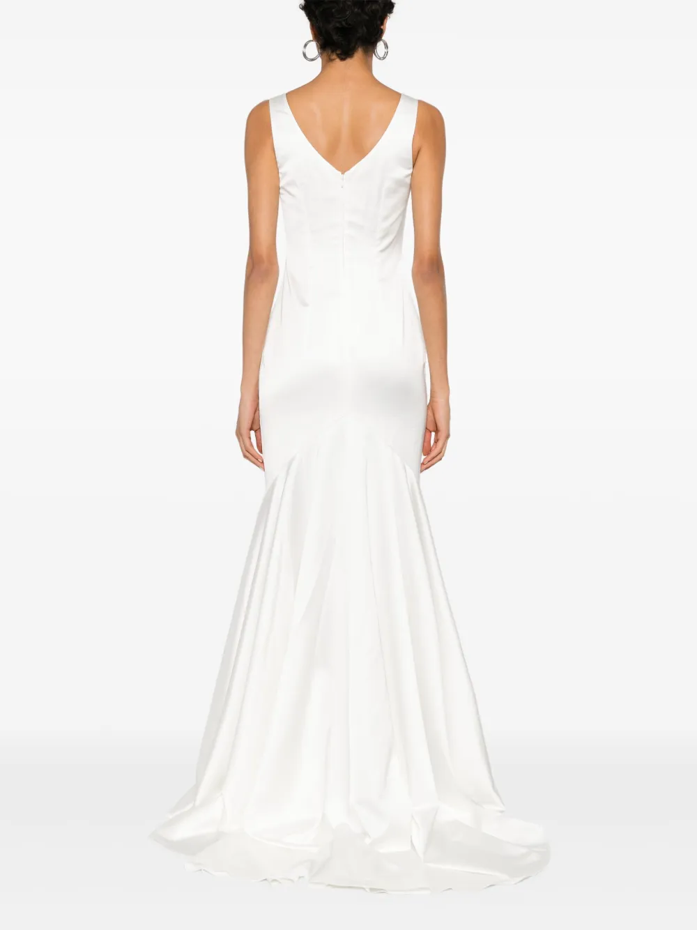 V:pm Atelier Crimson Maxi Dress In White