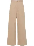 Moncler gabardine trousers - Brown