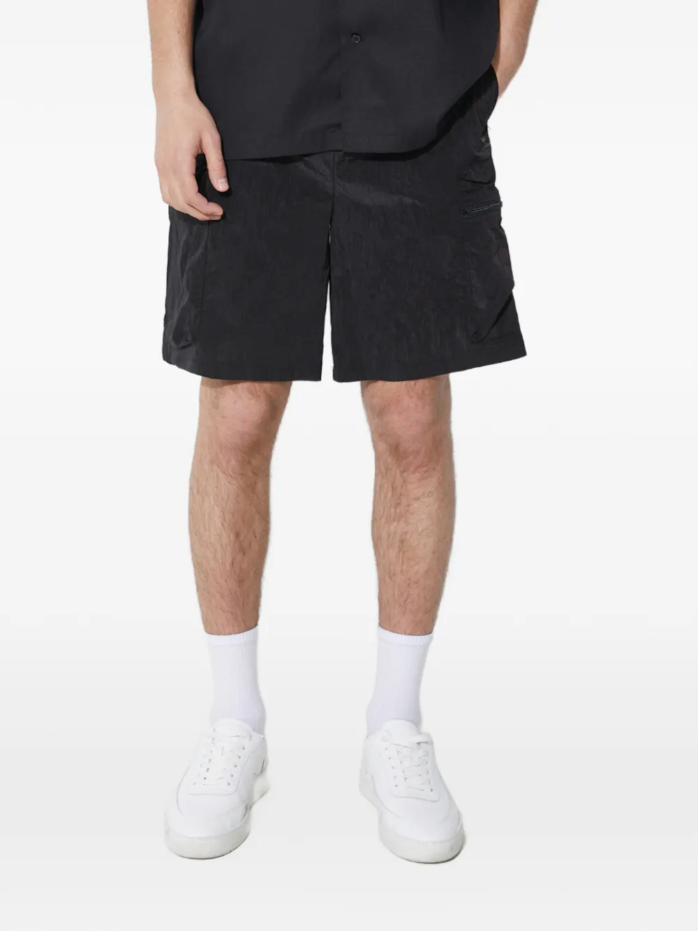 Rains zip-pocket shorts - Nero