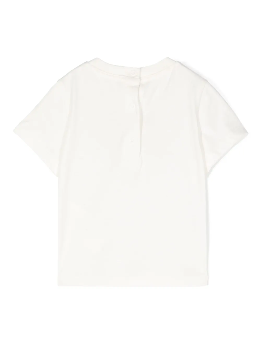 Fendi Kids T-shirt met geborduurd logo Wit