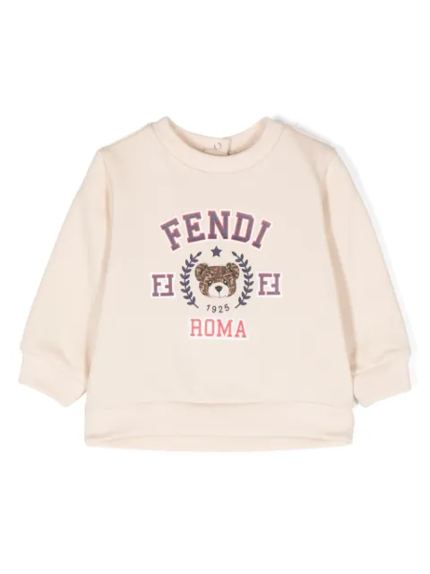 Fendi Kids سويت شيرت بنقش تيدي