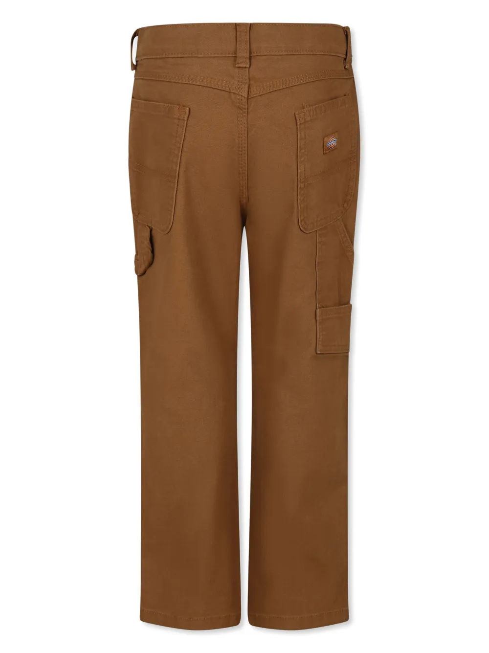 DICKIES Broek met logopatch Bruin