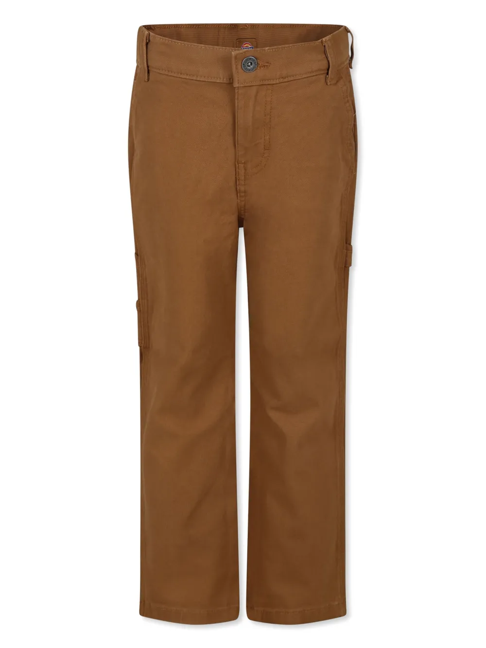 DICKIES Broek met logopatch Bruin