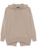 Lorena Antoniazzi knit hoodie - Brown