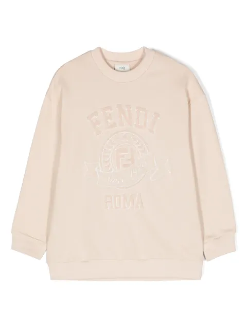 Fendi Kids logo-embroidered sweatshirt