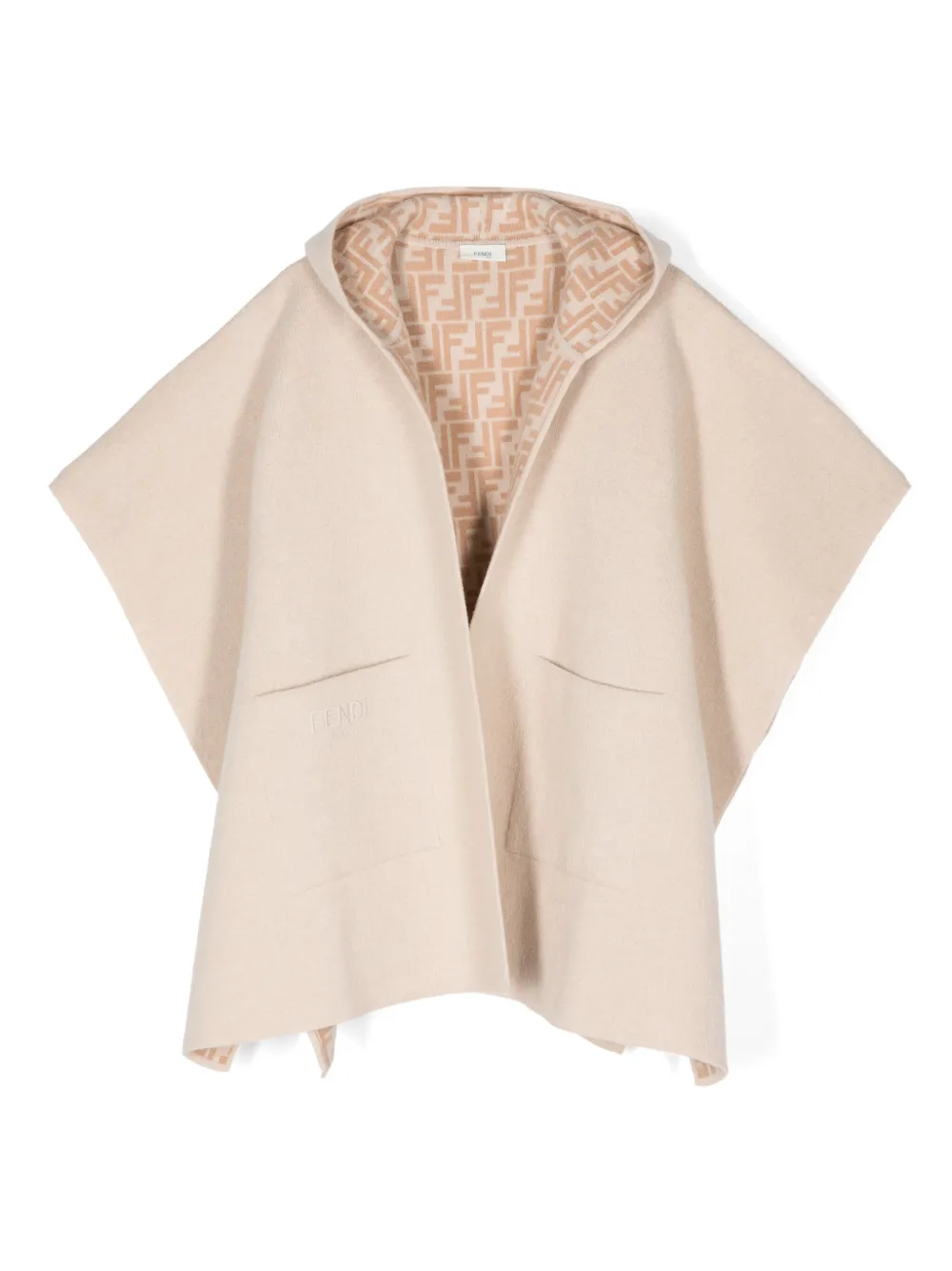Fendi Kids Pet met geborduurd logo Beige