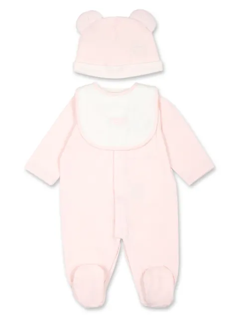 Fendi Kids logo-embroidered babygrow set