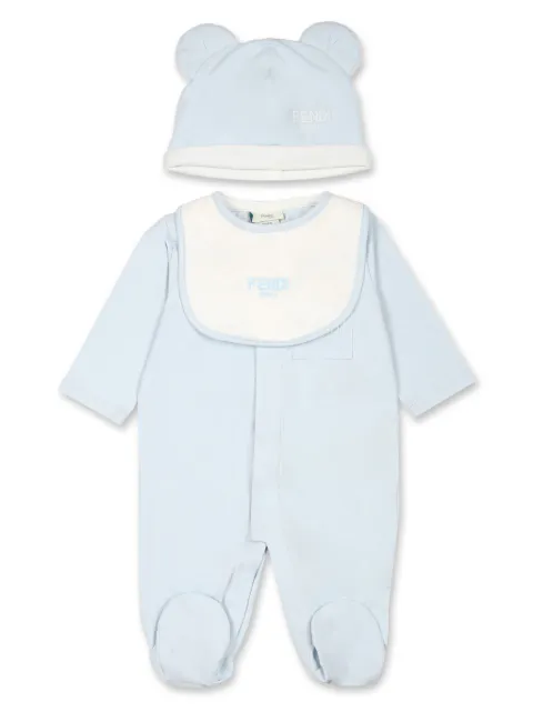 Fendi Kids jersey babygrow (set of three)