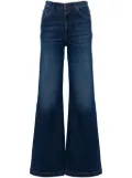 TWINSET logo-engraved buttons jeans - Blue