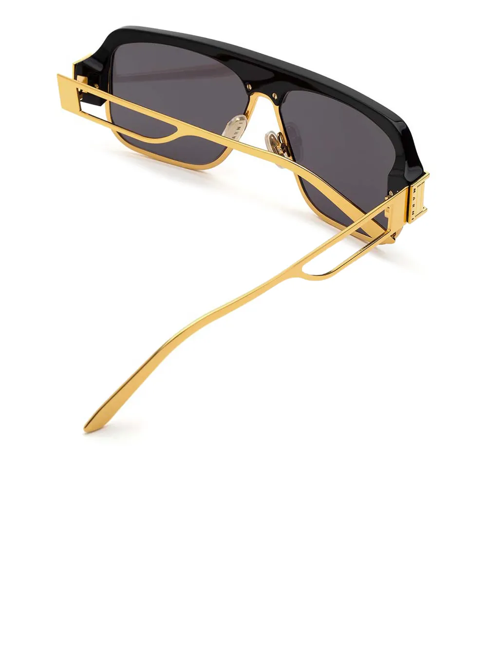 Marni Eyewear Zonnebril met geometrisch montuur Goud