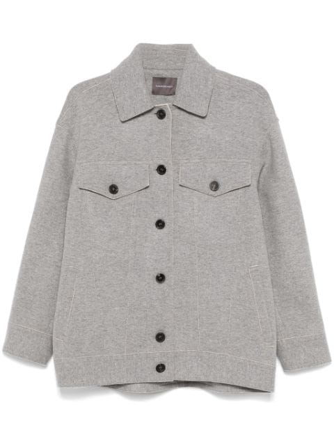 Lorena Antoniazzi knitted shirt jacket