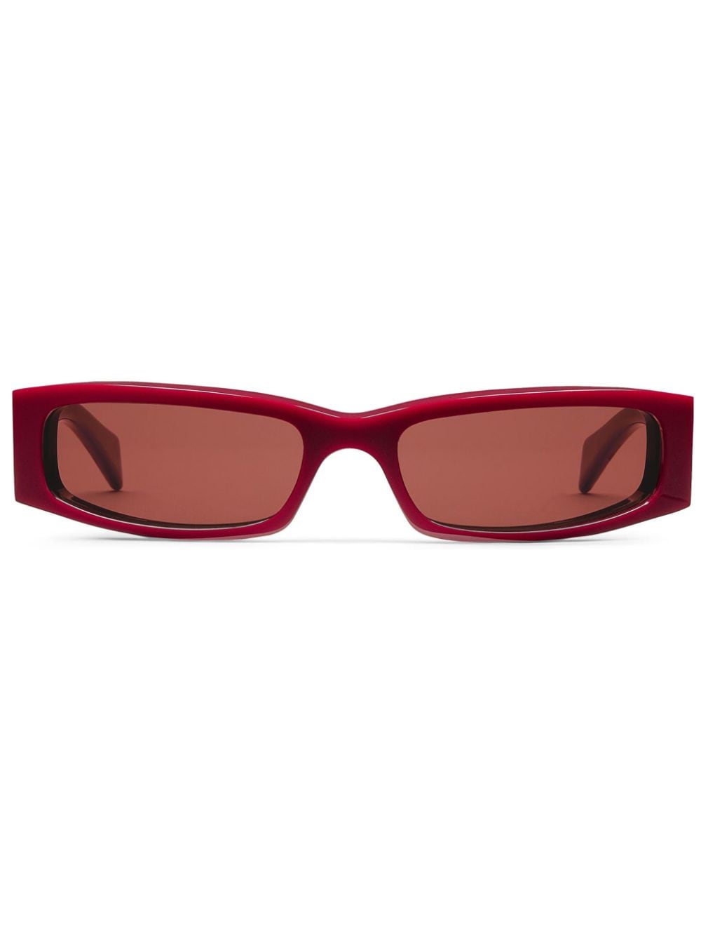 Gucci Eyewear rectangle frame sunglasses - Rosso