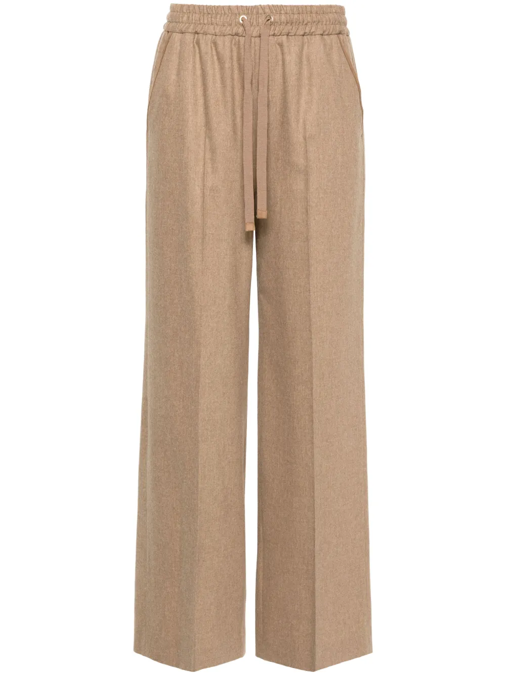 Lorena Antoniazzi virgin wool trousers - Brown
